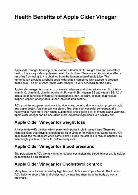 Apple cider vinegar powder benefits 