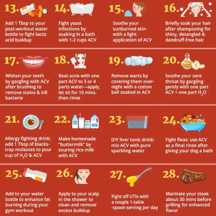 Apple cider vinegar powder uses