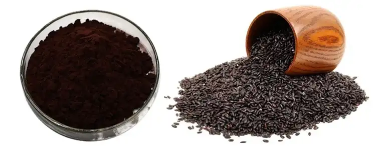 Black rice powder